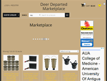 Tablet Screenshot of deerdeparted.com